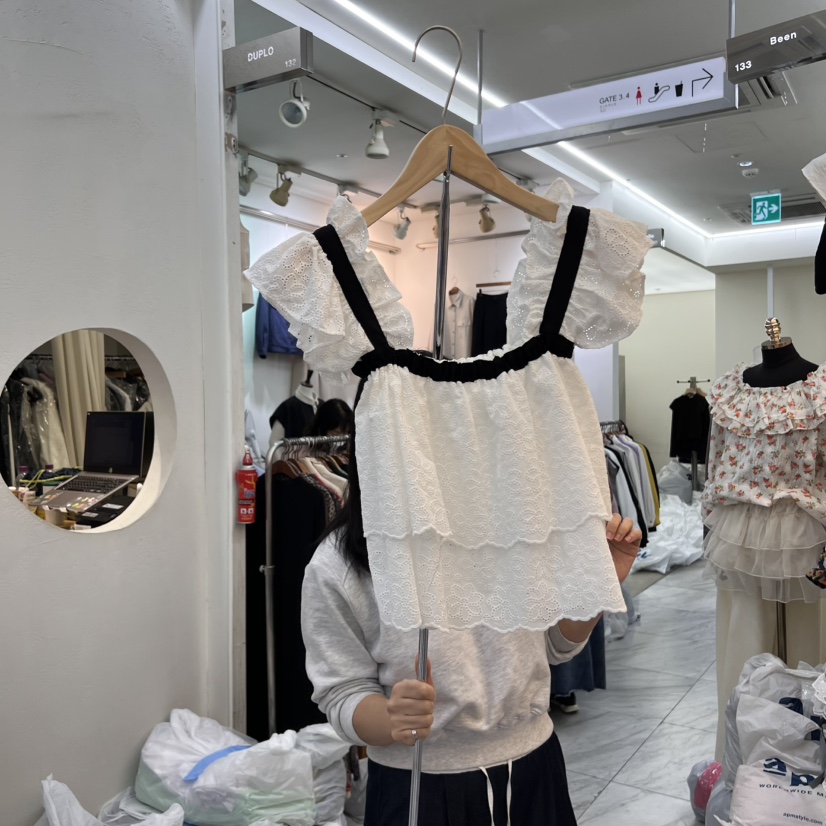 BEEN-A韓國㊣直郵東大門代購女裝新款推薦職業熱賣襯衫蕾絲衫BEEN-A襯衫/蕾絲衫圖色1