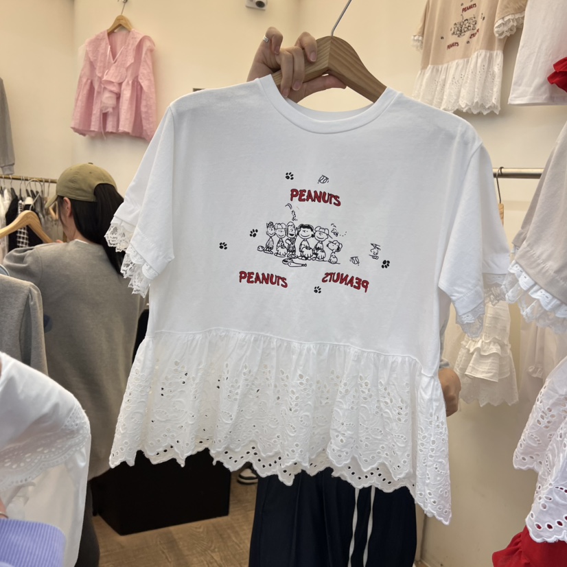 BEEN-A直郵韓國代購㊣女裝新品休閑職業人氣時尚熱賣25春夏T恤BEEN-AT恤圖色2