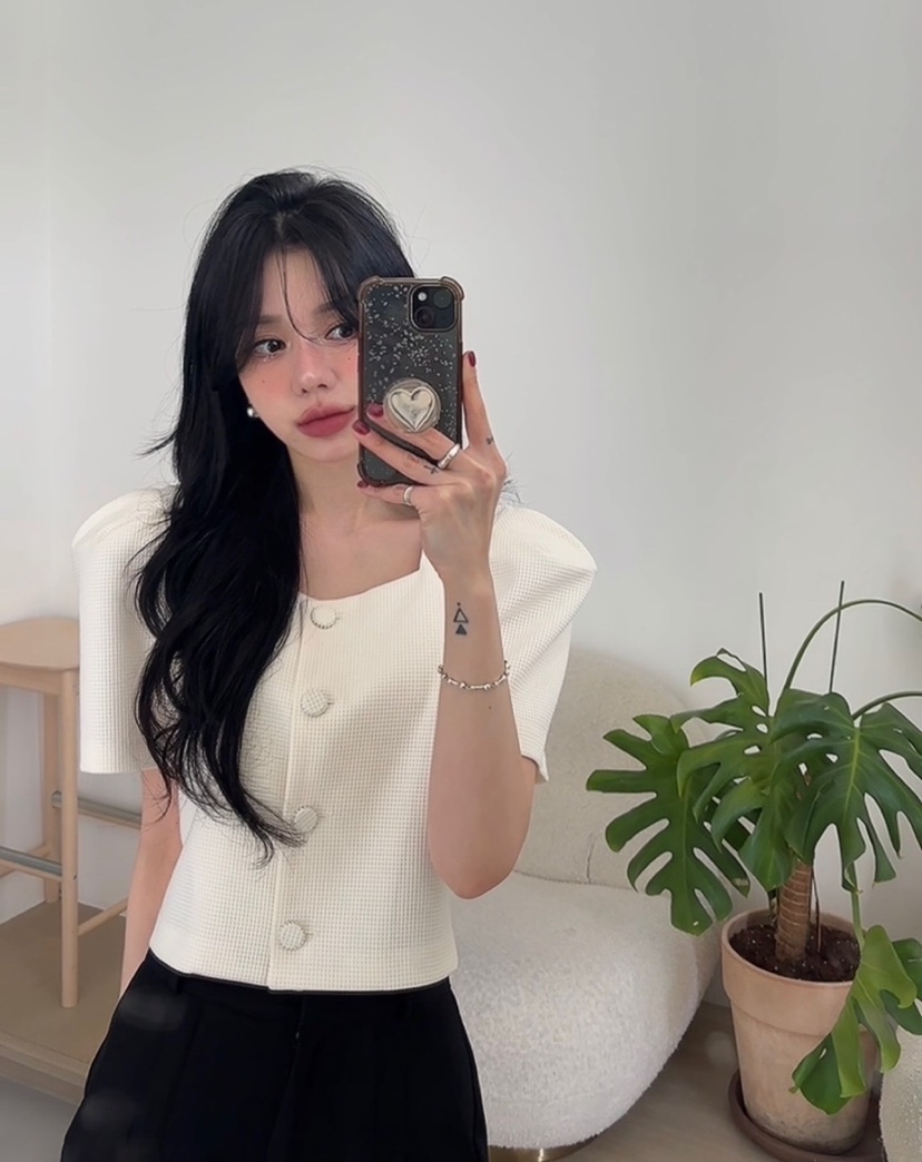 AMUSE SEOUL韓國直郵㊣東大門實拍女裝新款25春夏襯衫蕾絲衫AMUSE SEOUL襯衫/蕾絲衫
