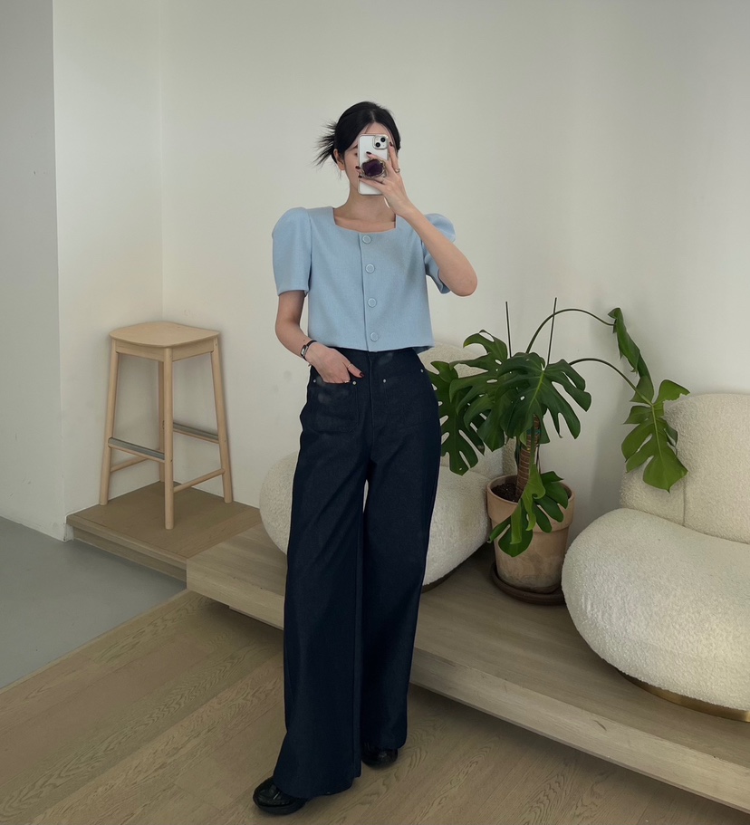 AMUSE SEOUL韓國直郵㊣東大門實拍女裝新款25春夏襯衫蕾絲衫AMUSE SEOUL襯衫/蕾絲衫