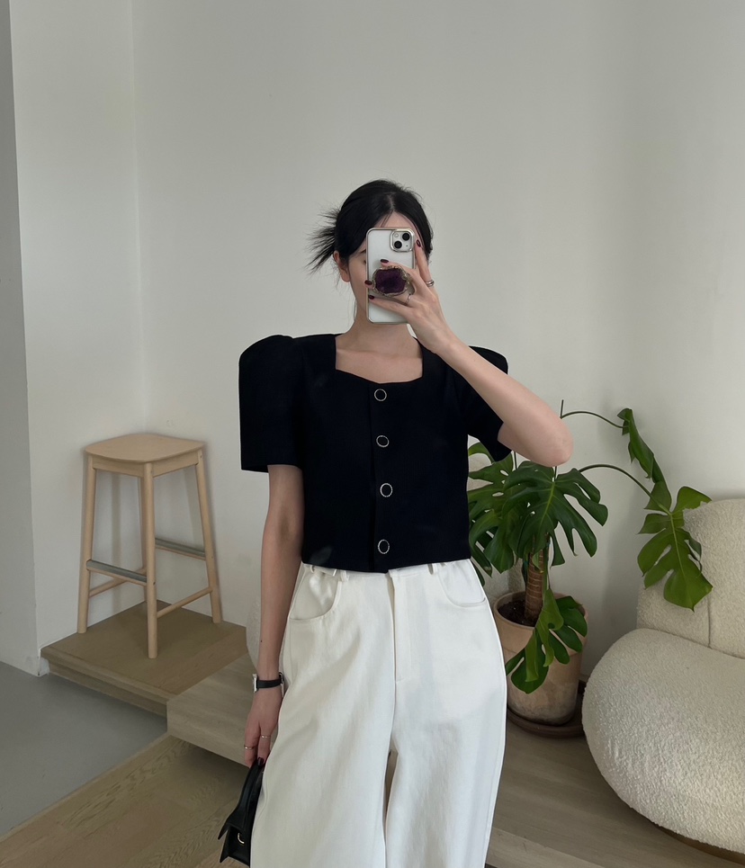 AMUSE SEOUL韓國直郵㊣東大門實拍女裝新款25春夏襯衫蕾絲衫AMUSE SEOUL襯衫/蕾絲衫