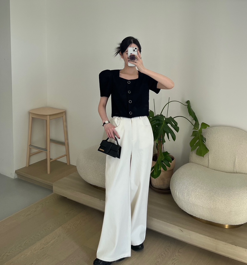 AMUSE SEOUL韓國直郵㊣東大門實拍女裝新款25春夏襯衫蕾絲衫AMUSE SEOUL襯衫/蕾絲衫