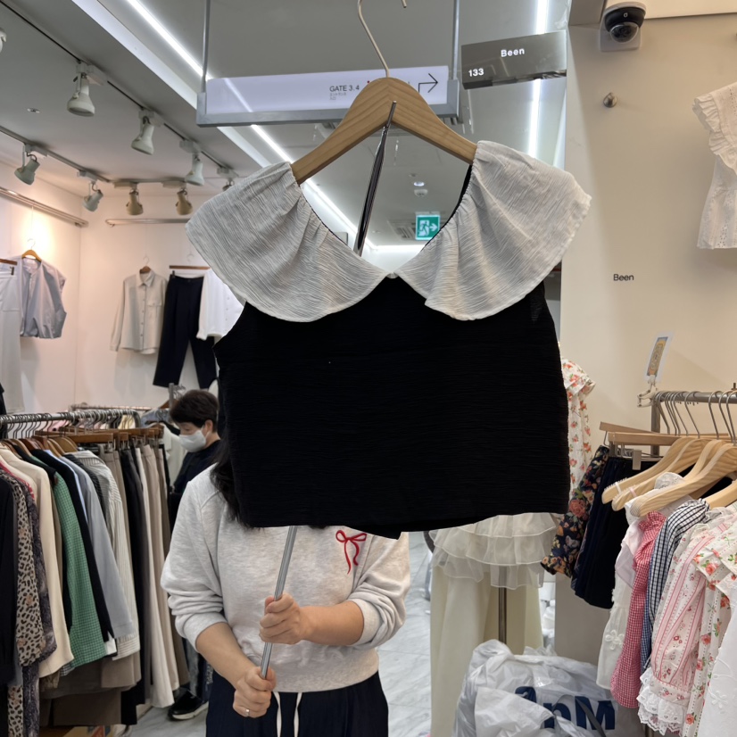BEEN-A直郵韓國代購㊣女裝新款推薦休閑25春夏熱賣襯衫蕾絲衫BEEN-A襯衫/蕾絲衫