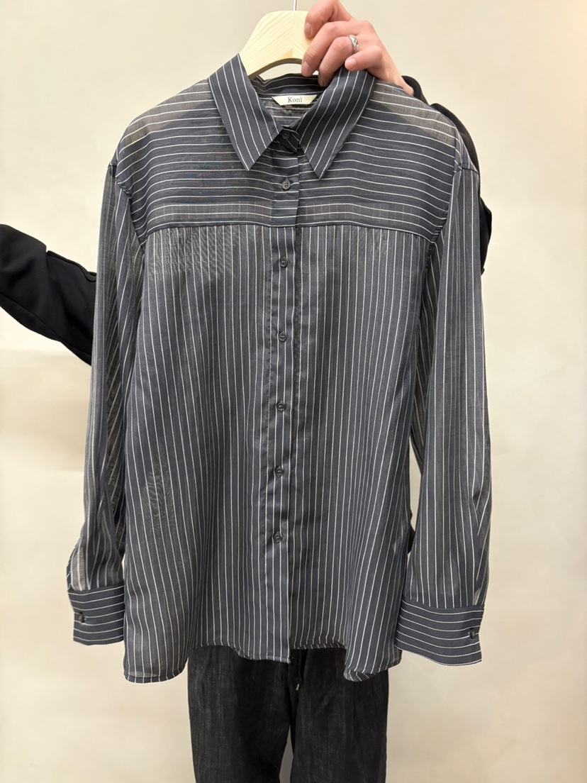 KONI韓國㊣直郵東大門代購女裝新品職業25春夏時尚襯衫蕾絲衫KONI襯衫/蕾絲衫圖色3