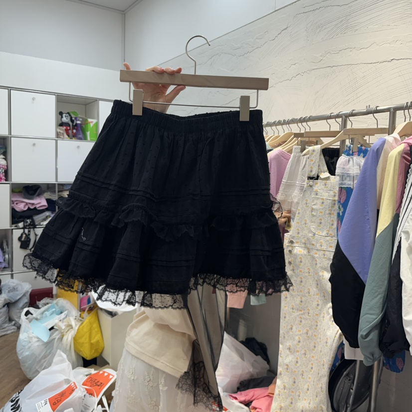 DE LINE韓國直郵㊣東大門實拍女裝新款熱賣休閑職業人氣短裙DE LINE短裙圖色2