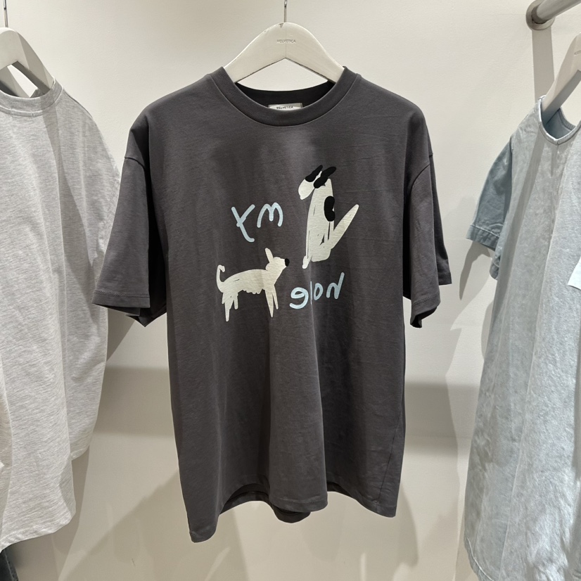 HELVETICA直郵韓國代購㊣女裝新品25春夏休閑時尚人氣推薦T恤HELVETICAT恤圖色2