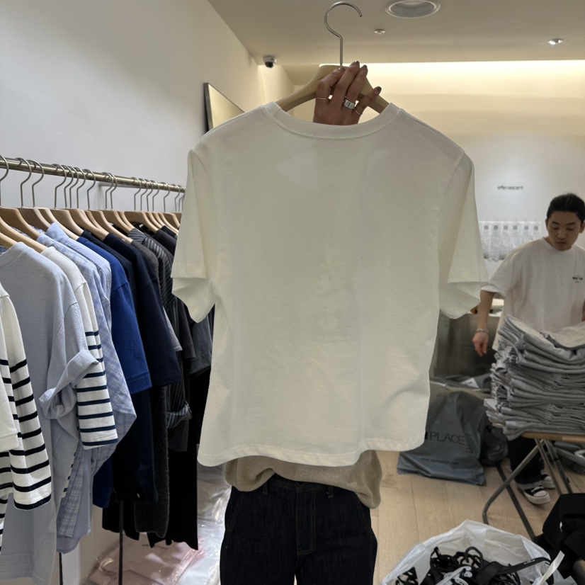 EFFERVESCENT直郵韓國代購㊣女裝新品推薦時尚職業25春夏T恤evc/effervescentT恤