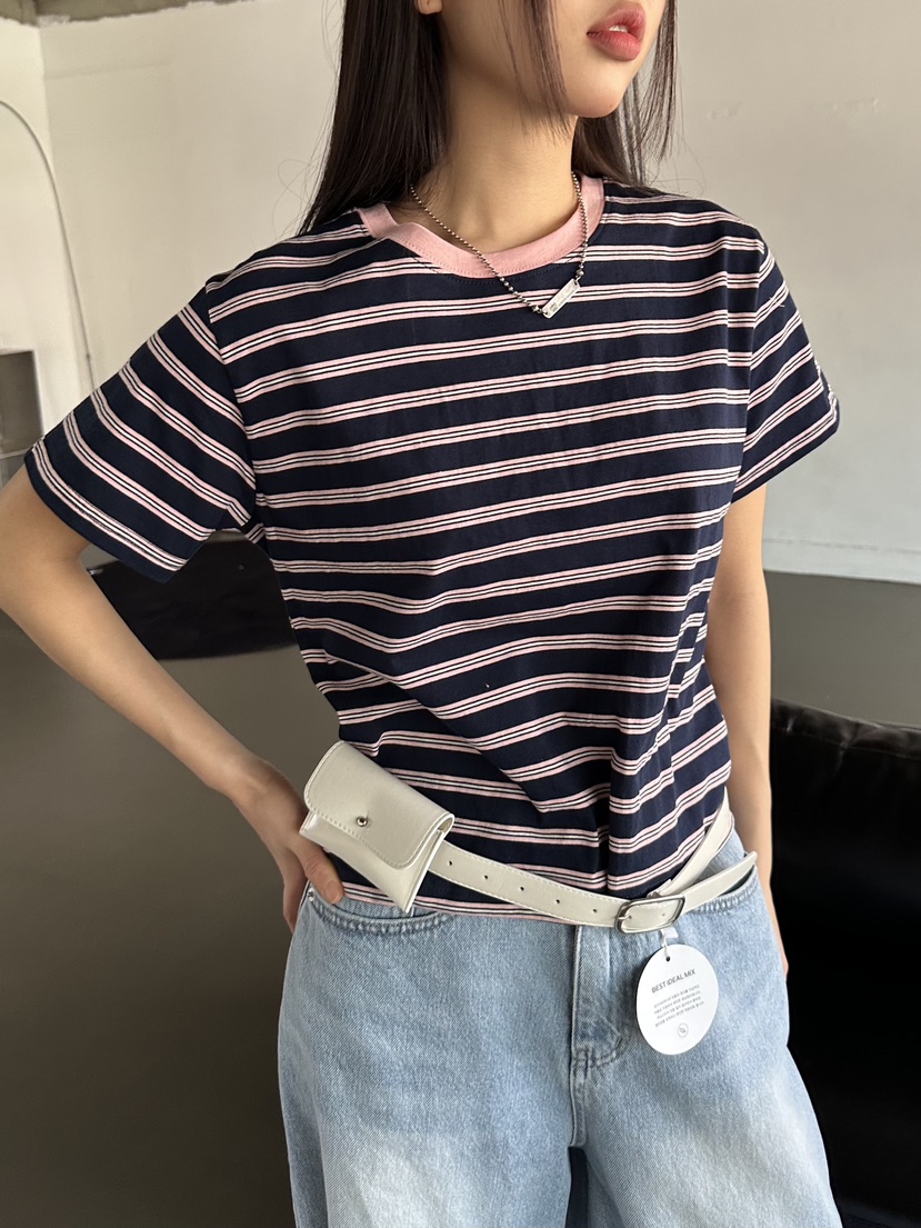 I MFACT直郵韓國代購㊣女裝新款25春夏推薦熱賣人氣職業T恤I MFACTT恤圖色1