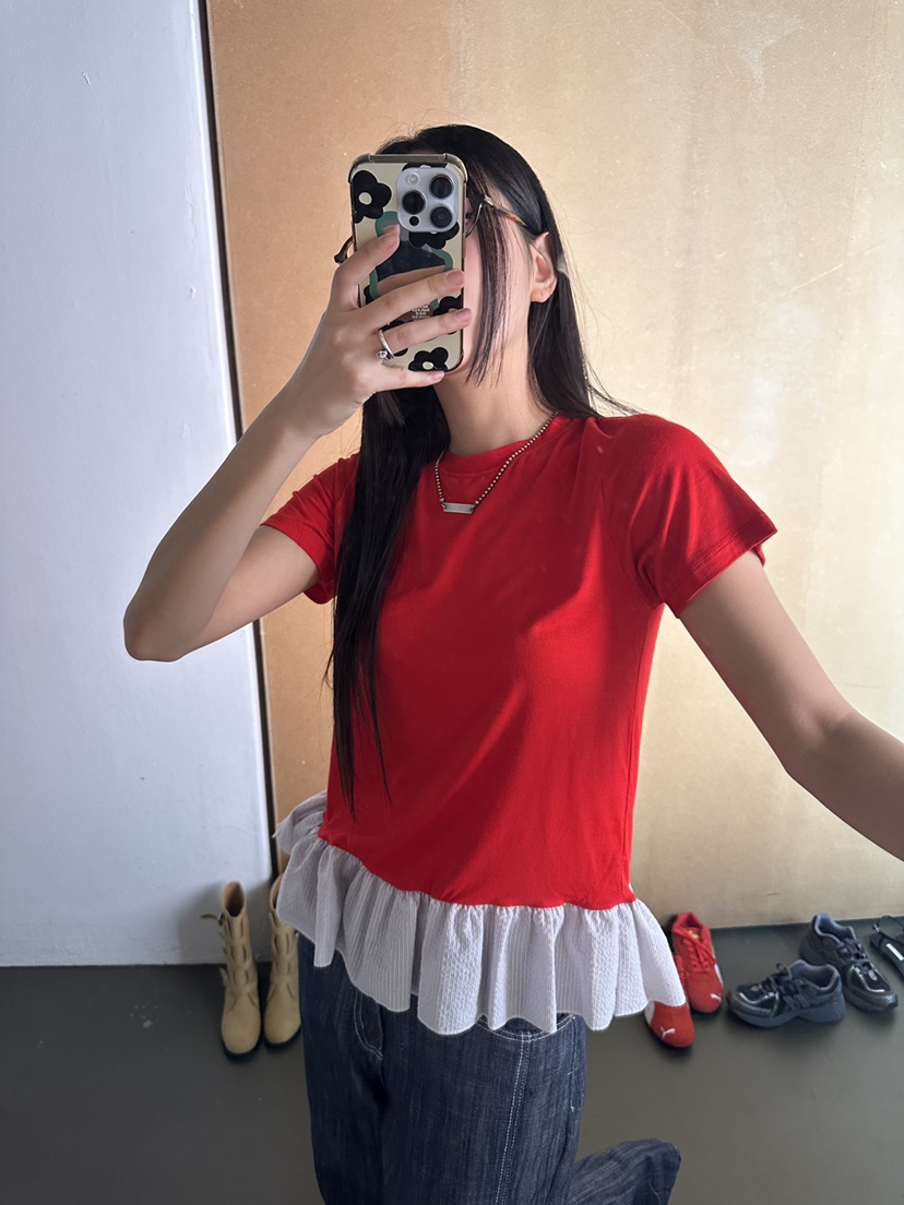 I MFACT韓國直郵㊣東大門實拍女裝新款25春夏熱賣休閑人氣T恤I MFACTT恤