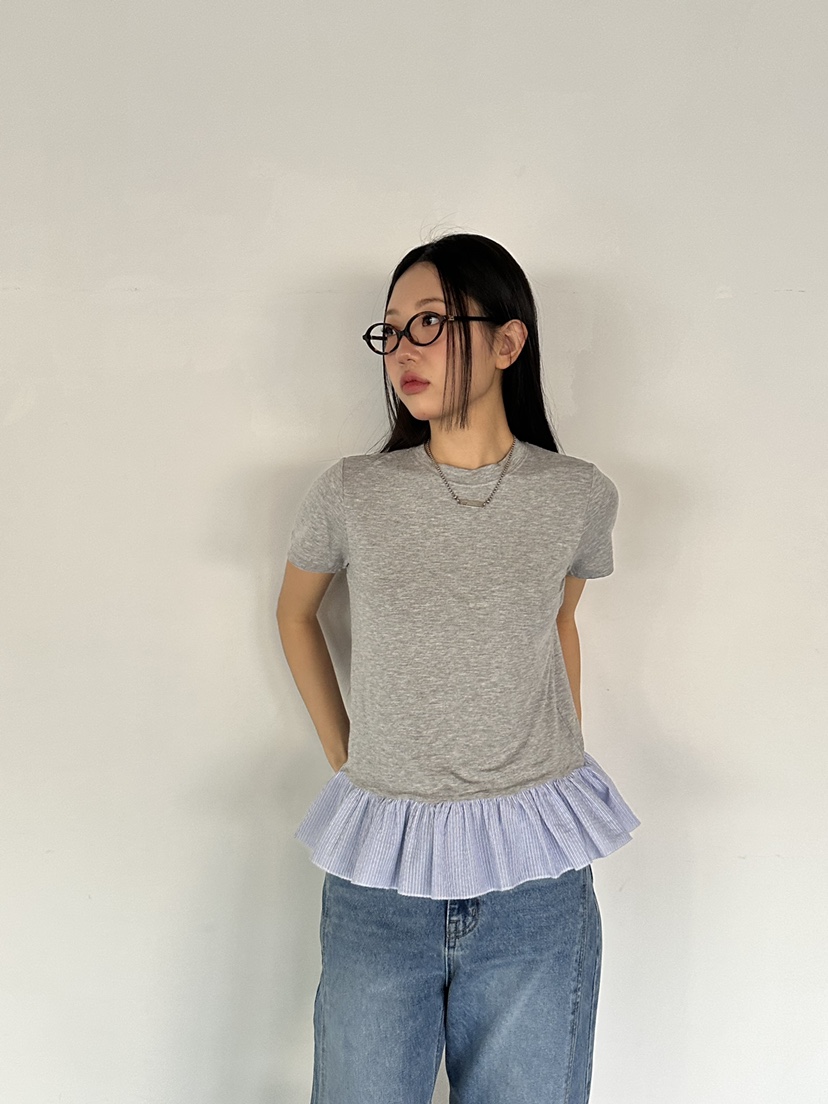 I MFACT韓國直郵㊣東大門實拍女裝新款25春夏熱賣休閑人氣T恤I MFACTT恤圖色3