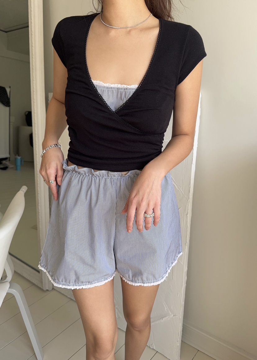 OUPPT韓國直郵㊣東大門實拍女裝新款推薦休閑熱賣時尚職業T恤OUPPTT恤圖色3