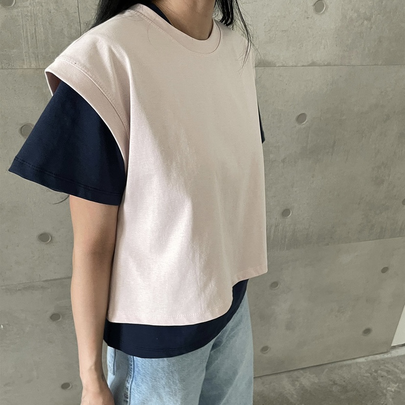 CELEBRITY-A韓國㊣直郵東大門代購女裝新款職業熱賣25春夏T恤CELEBRITY-AT恤