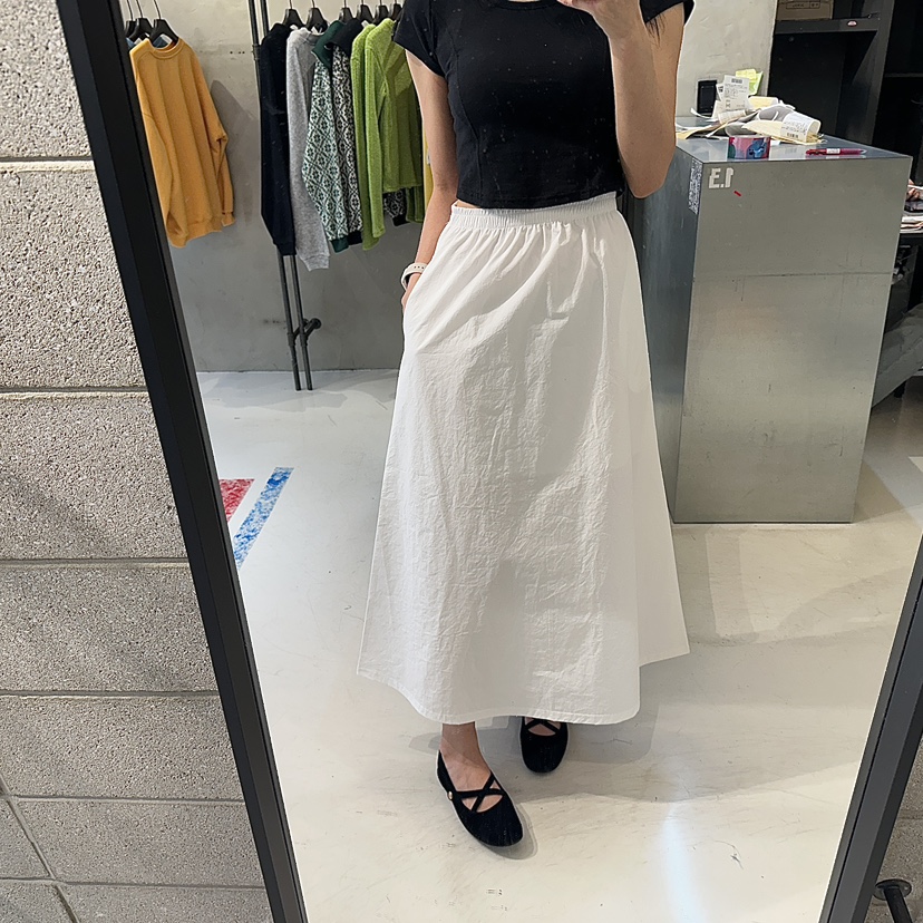 ON THE MODE東大門直郵女士新款休閑人氣熱賣真品長裙口袋ON THE MODE長裙