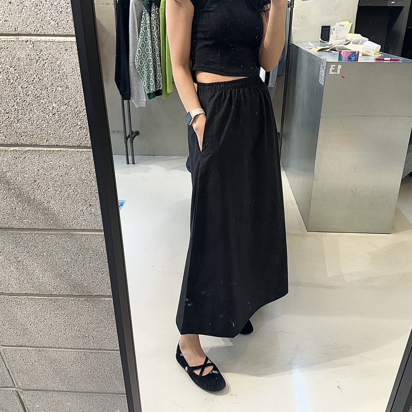 ON THE MODE東大門直郵女士新款休閑人氣熱賣真品長裙口袋ON THE MODE長裙