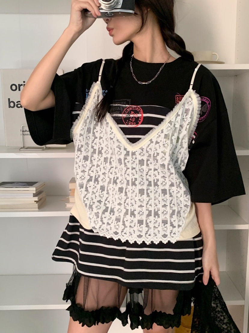 MAISONDEGLORY東大門直郵女士新款人氣25春夏熱賣吊帶背心蕾絲MAISON DE GLORY吊帶/背心