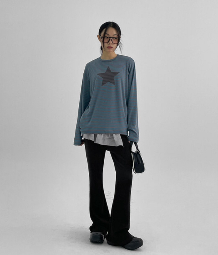 BYRING東大門直郵女士新品25春夏熱賣時尚推薦休閑休閑褲喇叭BYRING休閑褲