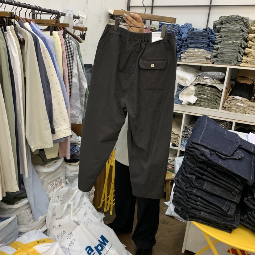 DELI JENNY韓國直郵女士新品時尚休閑職業25春夏人氣休閑褲THERE休閑褲