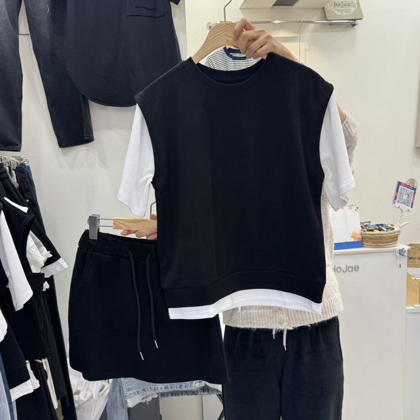 HOJAE韓國直郵女裝新款休閑25春夏人氣真品推薦熱賣時尚套裝MID-LEVEL JUMP套裝圖色2