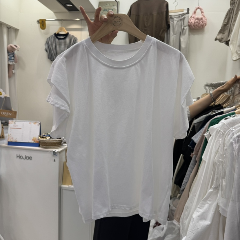 HOJAE東大門直郵女士新品真品人氣休閑時尚推薦25春夏T恤含包MID-LEVEL JUMPT恤圖色1
