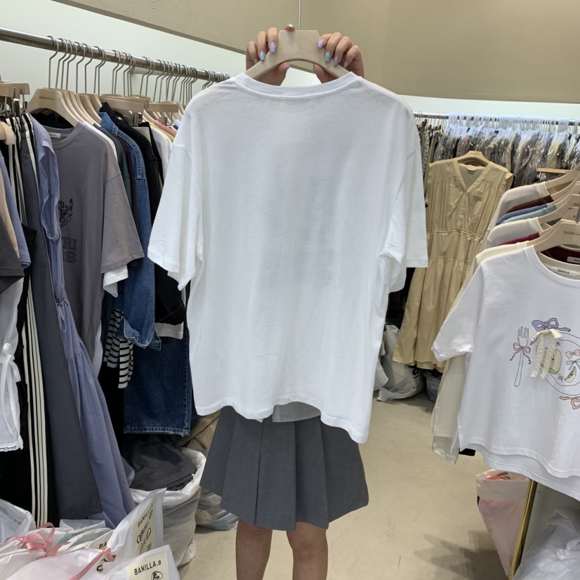 BANILLA.B東大門代購女裝新品人氣推薦25春夏職業真品熱賣T恤STAINLESST恤