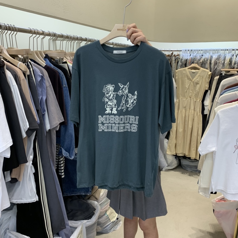 BANILLA.B東大門代購女裝新品人氣推薦25春夏職業真品熱賣T恤STAINLESST恤圖色3