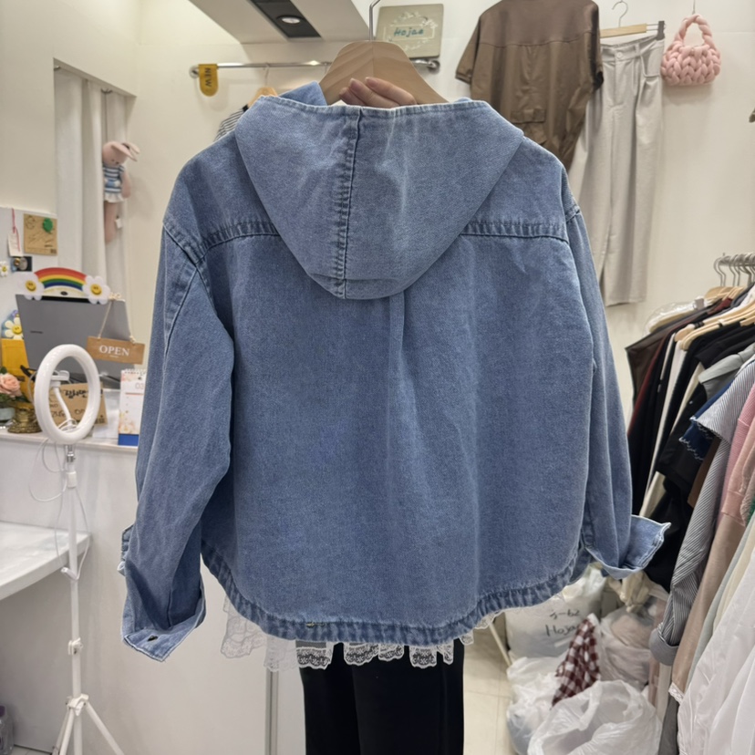 HOJAE直郵韓國代購㊣女裝新款時尚職業熱賣夾克不含內搭連帽MID-LEVEL JUMP夾克