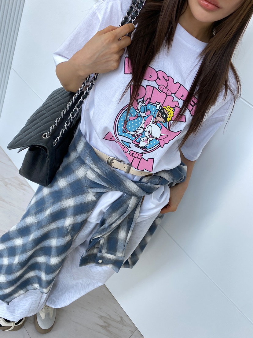 CLOTH韓國直郵㊣女裝新品時尚休閑職業25春夏人氣T恤不含腰帶CLOTHT恤