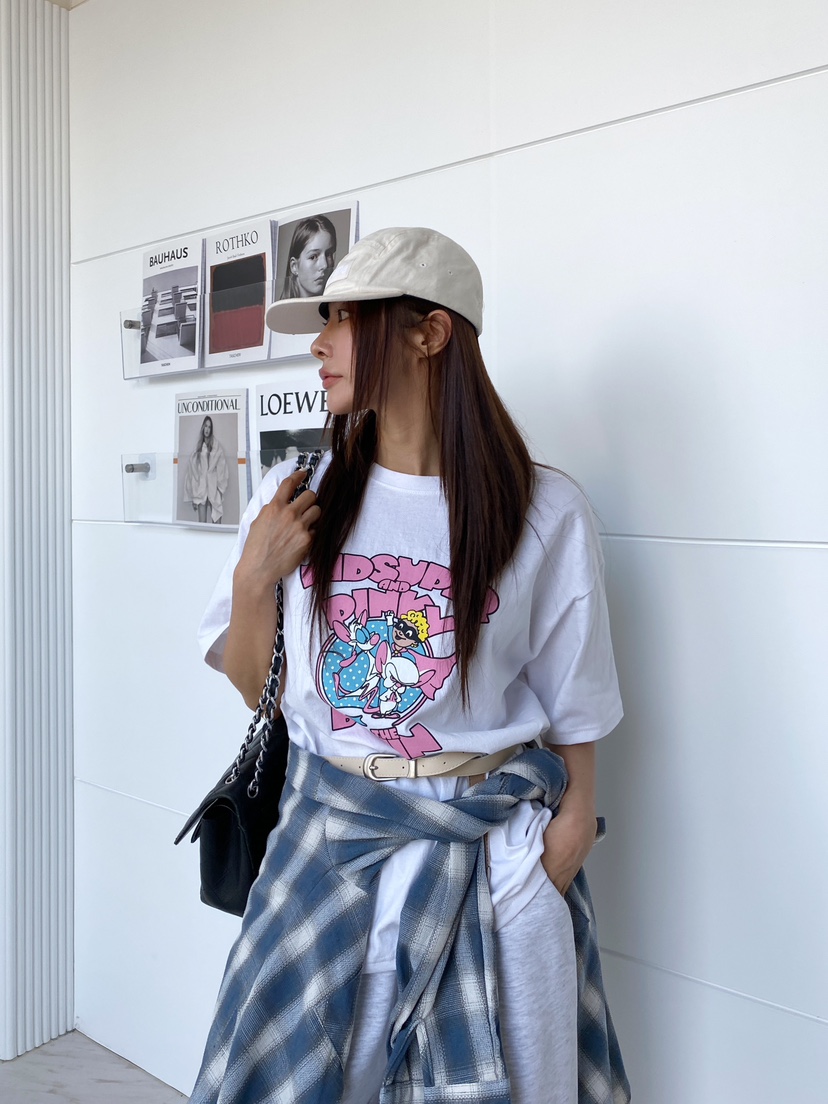 CLOTH韓國直郵㊣女裝新品時尚休閑職業25春夏人氣T恤不含腰帶CLOTHT恤