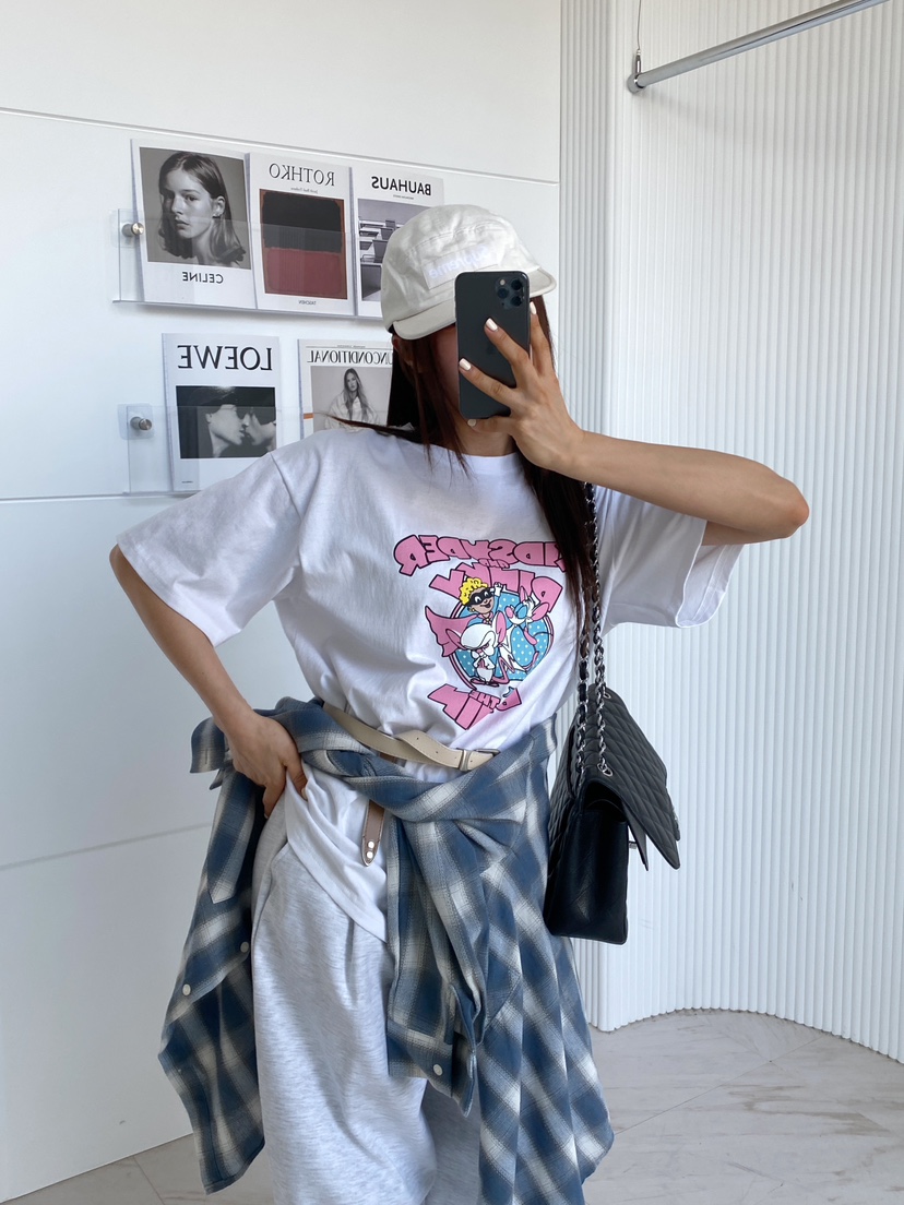 CLOTH韓國直郵㊣女裝新品時尚休閑職業25春夏人氣T恤不含腰帶CLOTHT恤