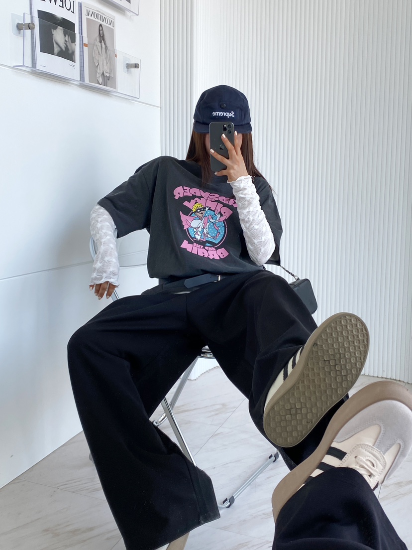 CLOTH韓國直郵㊣女裝新品時尚休閑職業25春夏人氣T恤不含腰帶CLOTHT恤