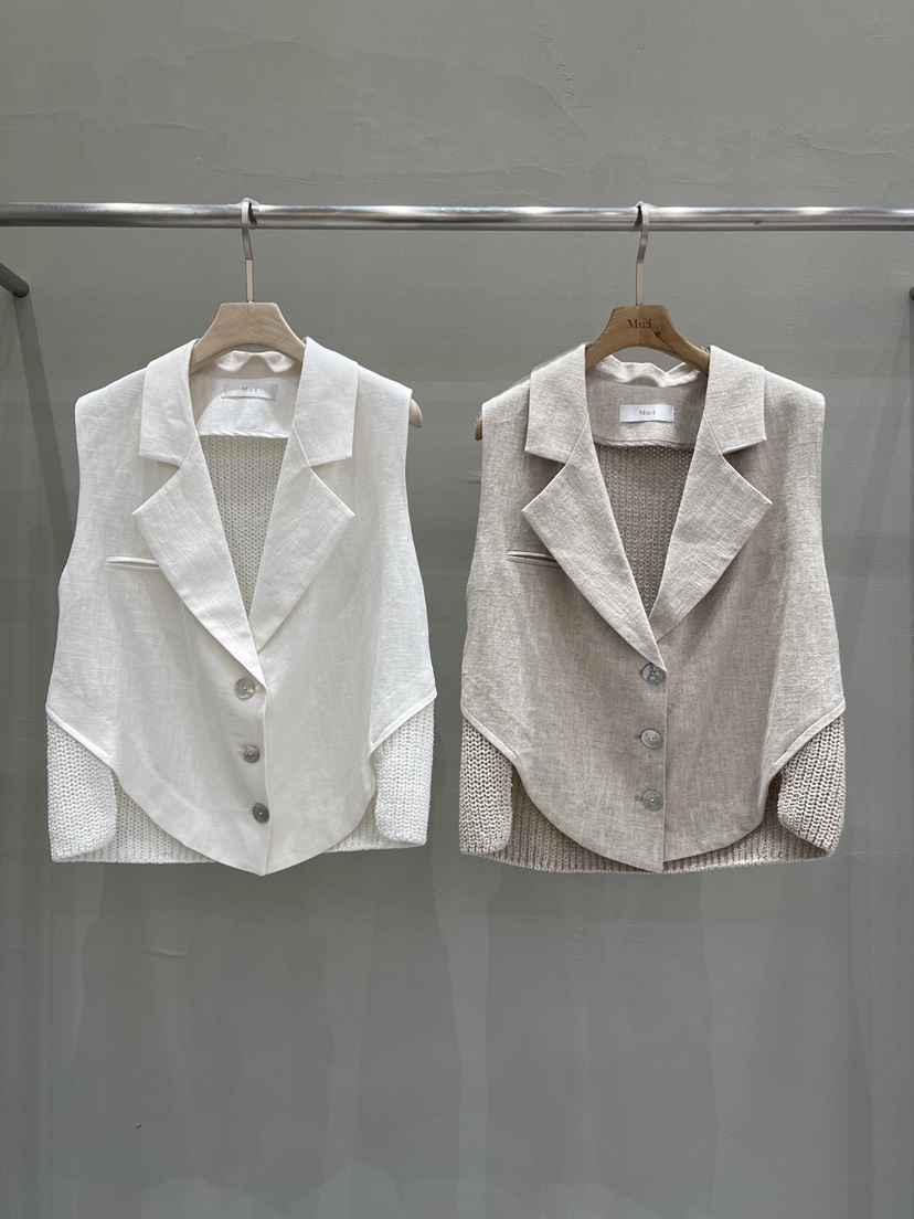 THE MUI韓國㊣直郵東大門代購女裝新品人氣推薦職業熱賣馬甲Mu:i-A馬甲