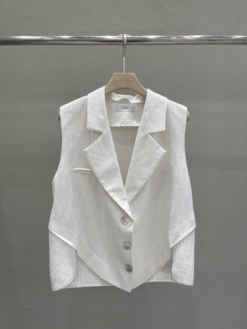 THE MUI韓國㊣直郵東大門代購女裝新品人氣推薦職業熱賣馬甲Mu:i-A馬甲