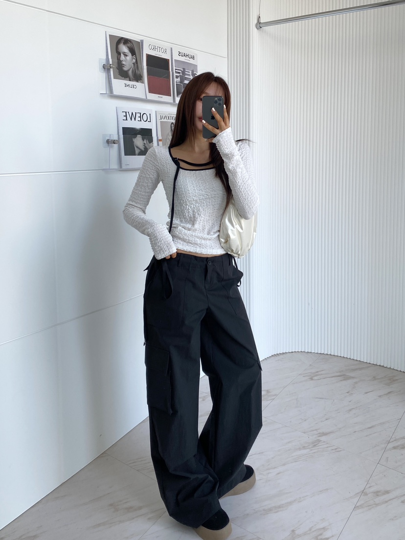 CLOTH韓國㊣直郵東大門代購女裝新款熱賣推薦職業25春夏休閑褲CLOTH休閑褲