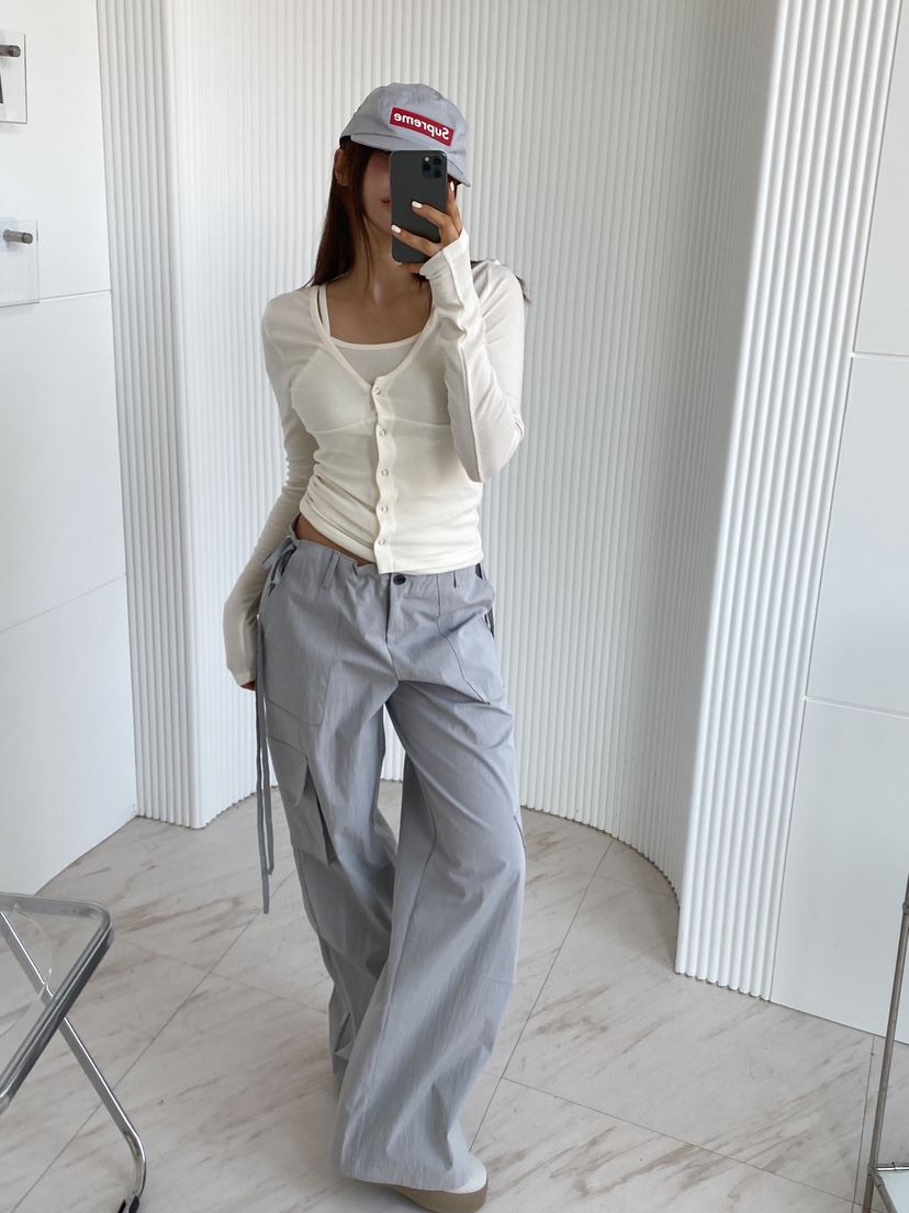 CLOTH韓國㊣直郵東大門代購女裝新款熱賣推薦職業25春夏休閑褲CLOTH休閑褲