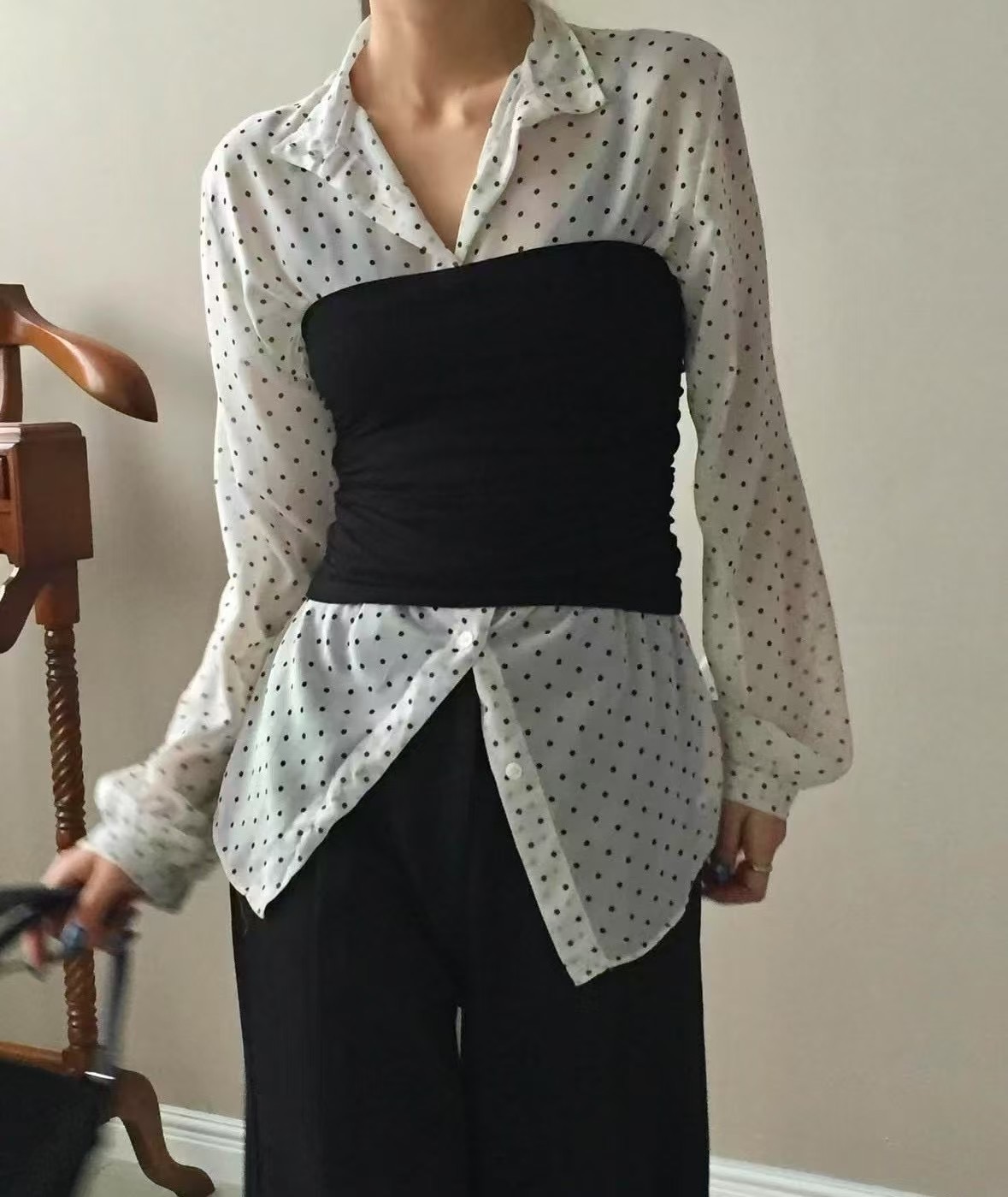 PRANA/CLOTHINK韓國直郵㊣東大門實拍女裝新款熱賣襯衫蕾絲衫PRANA/CLOTHINK襯衫/蕾絲衫
