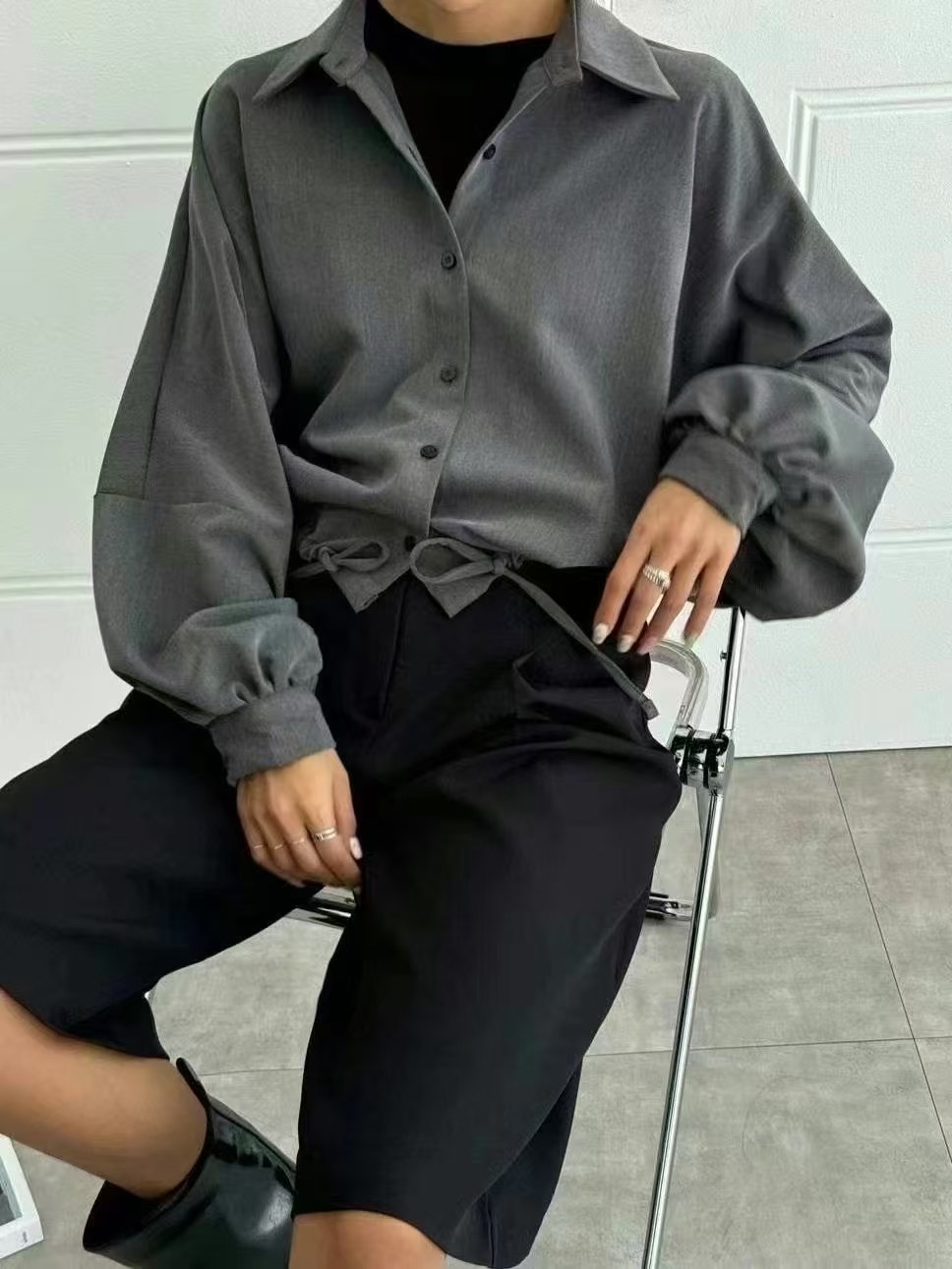 PRANA/CLOTHINK韓國直郵㊣東大門實拍女裝新款職業襯衫蕾絲衫PRANA/CLOTHINK襯衫/蕾絲衫