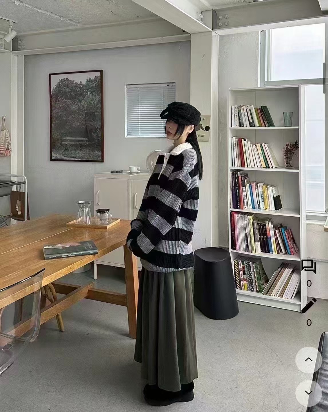 PRANA/CLOTHINK韓國直郵㊣女裝新品人氣25春夏推薦長裙褶皺PRANA/CLOTHINK長裙