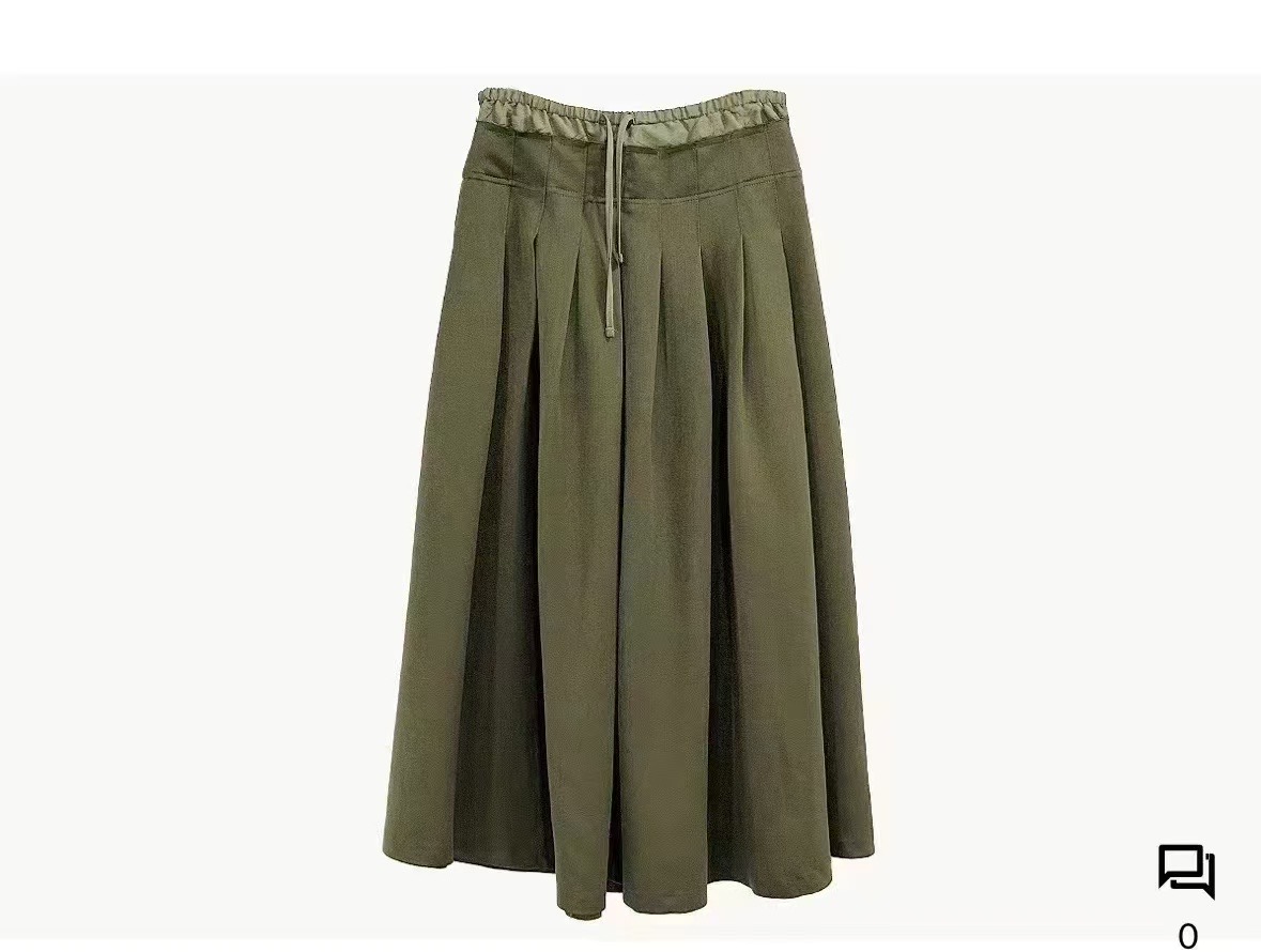 PRANA/CLOTHINK韓國直郵㊣女裝新品人氣25春夏推薦長裙褶皺PRANA/CLOTHINK長裙