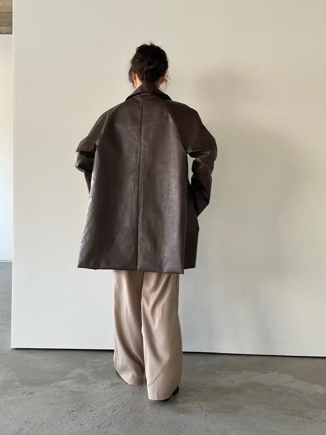 PRANA/CLOTHINK韓國㊣直郵東大門代購女裝新款職業夾克皮革PRANA/CLOTHINK夾克