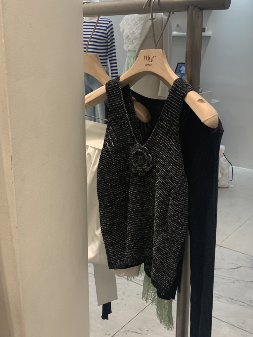 MURMUR韓國直郵㊣東大門實拍女裝新款休閑推薦25春夏吊帶背心MURMUR吊帶/背心圖色3