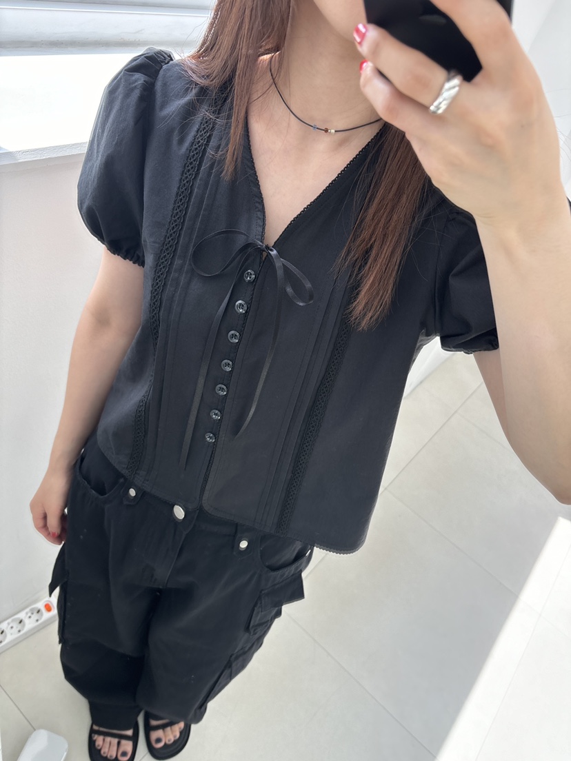HOME GROUND直郵韓國代購㊣女裝新款人氣職業推薦襯衫蕾絲衫HOME GROUND襯衫/蕾絲衫
