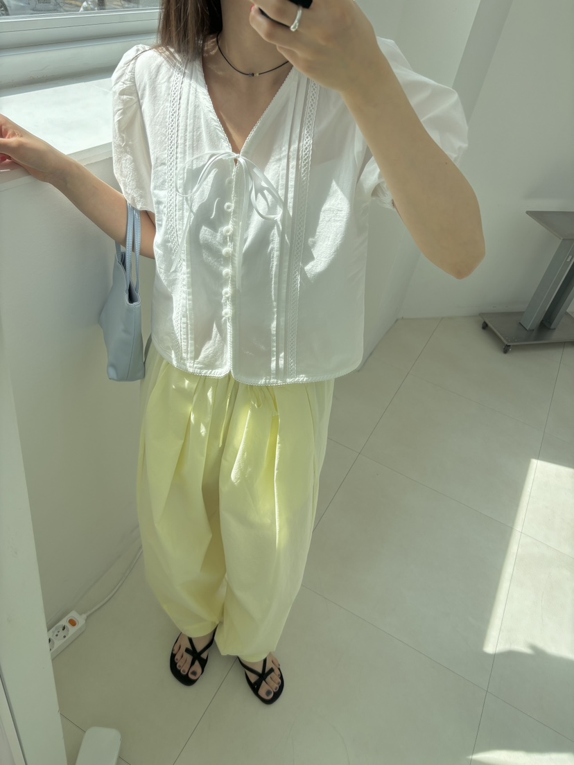 HOME GROUND直郵韓國代購㊣女裝新款人氣職業推薦襯衫蕾絲衫HOME GROUND襯衫/蕾絲衫