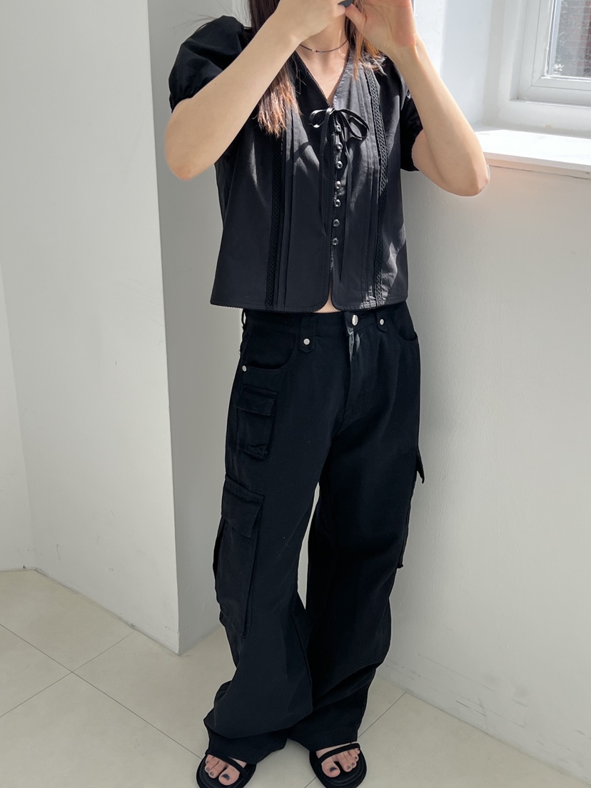HOME GROUND直郵韓國代購㊣女裝新款人氣職業推薦襯衫蕾絲衫HOME GROUND襯衫/蕾絲衫