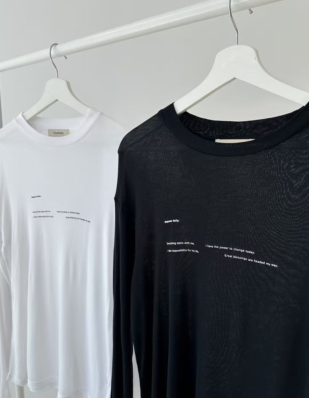 PRANA/CLOTHINK韓國直郵㊣東大門實拍女裝新品職業長袖T恤PRANA/CLOTHINK長袖T恤
