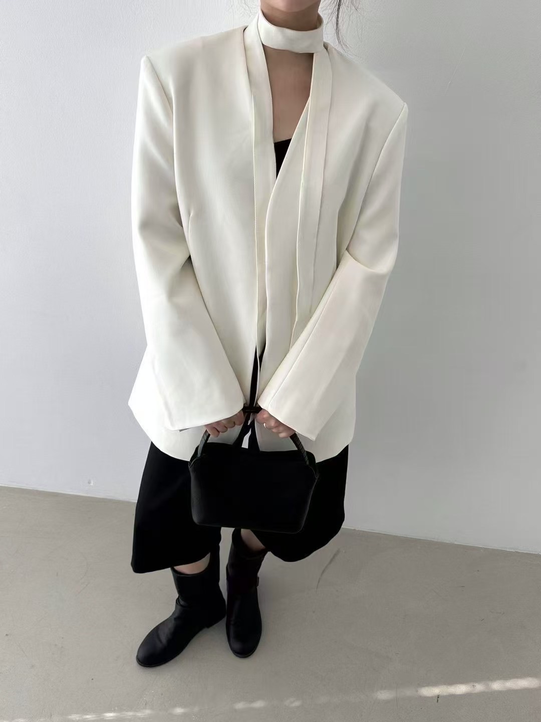 PRANA/CLOTHINK韓國直郵㊣東大門實拍女裝新品推薦夾克含脖帶PRANA/CLOTHINK夾克