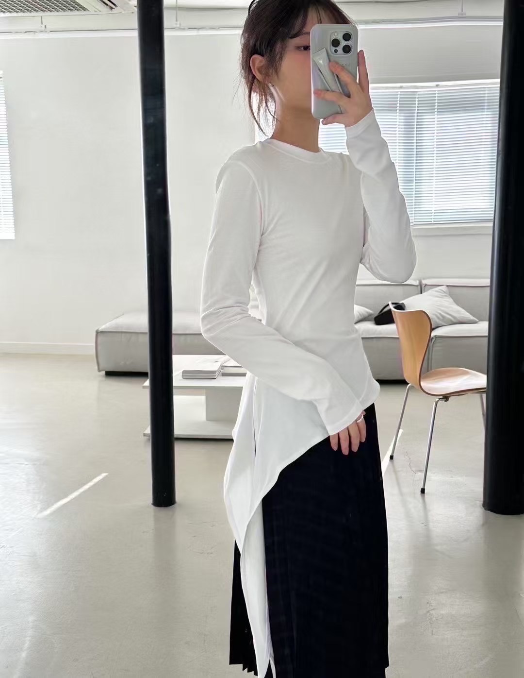 PRANA/CLOTHINK韓國㊣直郵東大門代購女裝新款休閑長袖T恤PRANA/CLOTHINK長袖T恤
