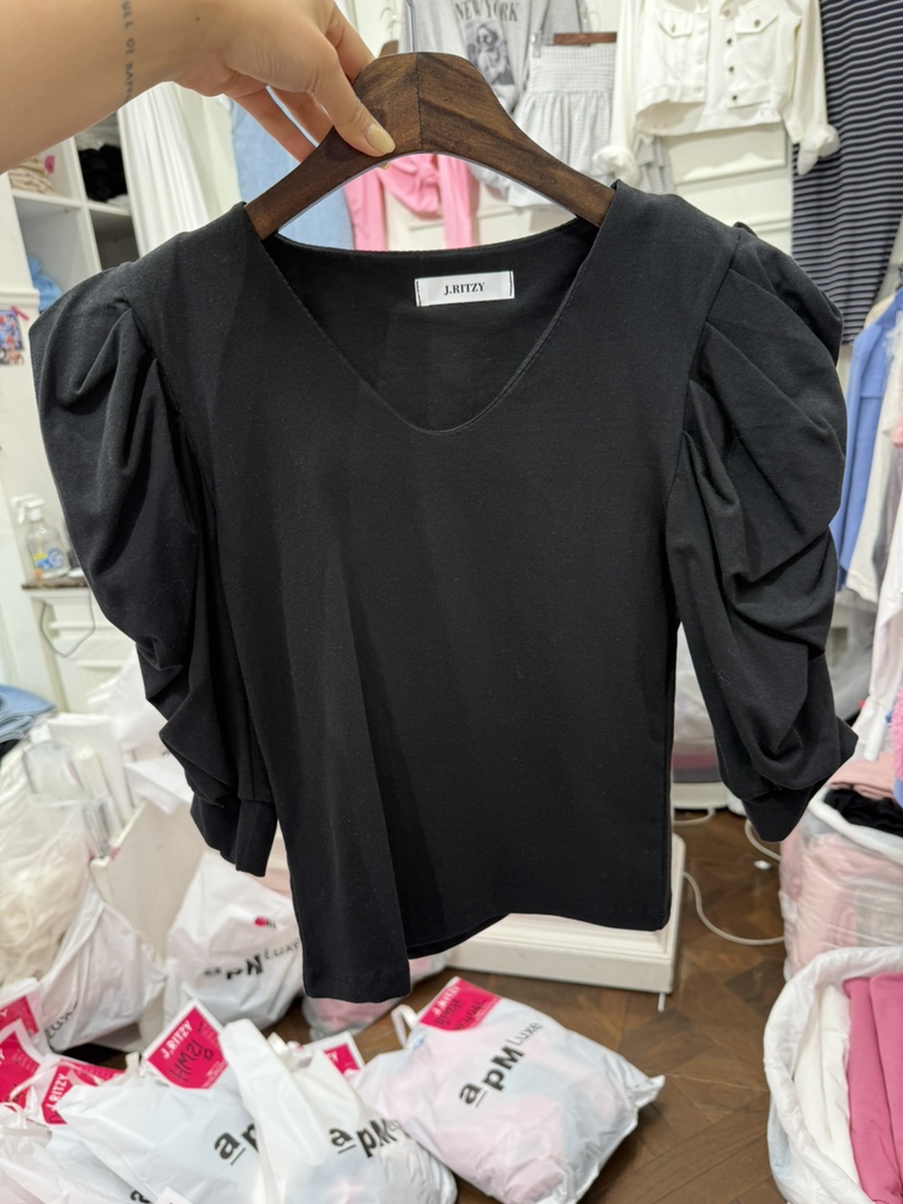 J.RITZY韓國直郵㊣女裝新品熱賣推薦人氣25春夏時尚職業T恤J.RITZYT恤圖色2