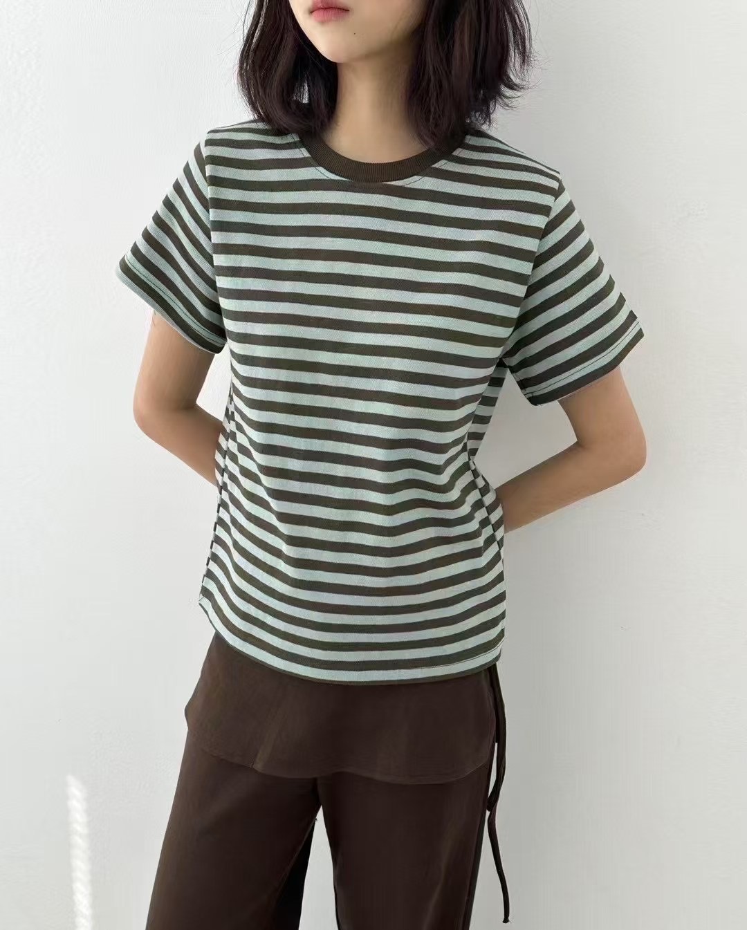 PRANA/CLOTHINK韓國直郵㊣女裝新款休閑25春夏時尚熱賣T恤PRANA/CLOTHINKT恤