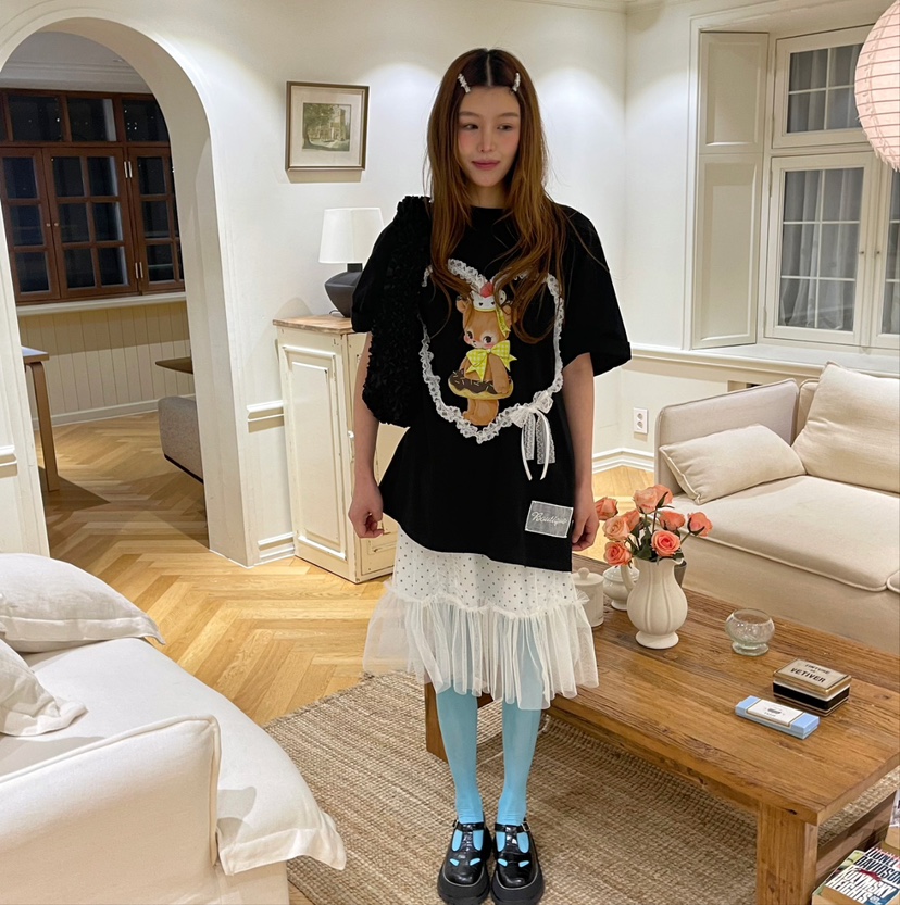 BOUTIQUE-L韓國直郵㊣東大門實拍女裝新品人氣推薦時尚T恤BOUTIQUE-LT恤