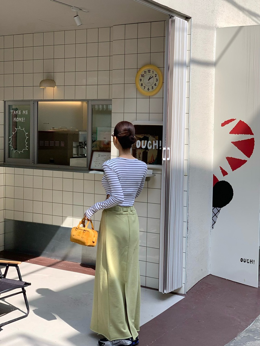 REVE CITE-L韓國直郵㊣東大門實拍女裝新品人氣推薦職業長裙REVE CITE長裙